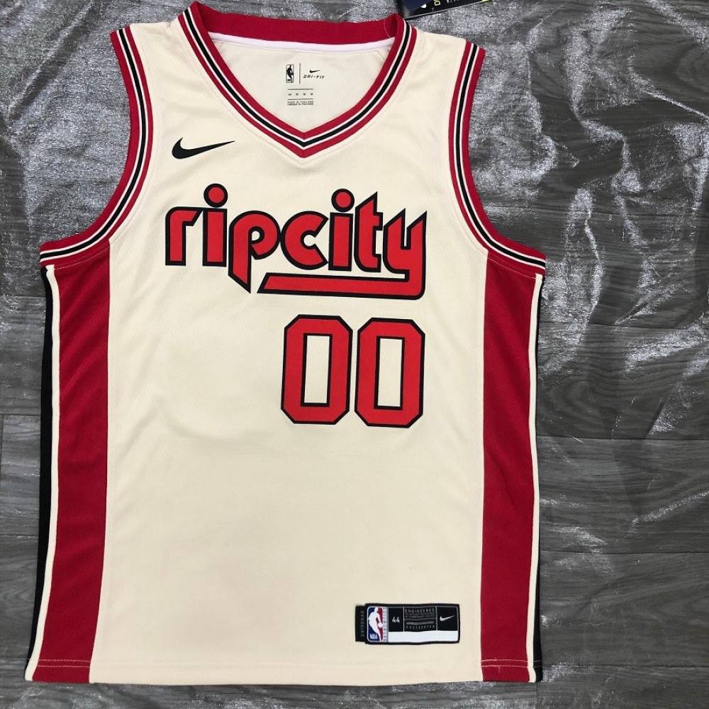 Men's Portland Trail Blazers Carmelo Anthony Cream 19/20 Swingman Jersey - City Edition-Pro Kit Vault | Brand New 26/27 Sports Jerseys